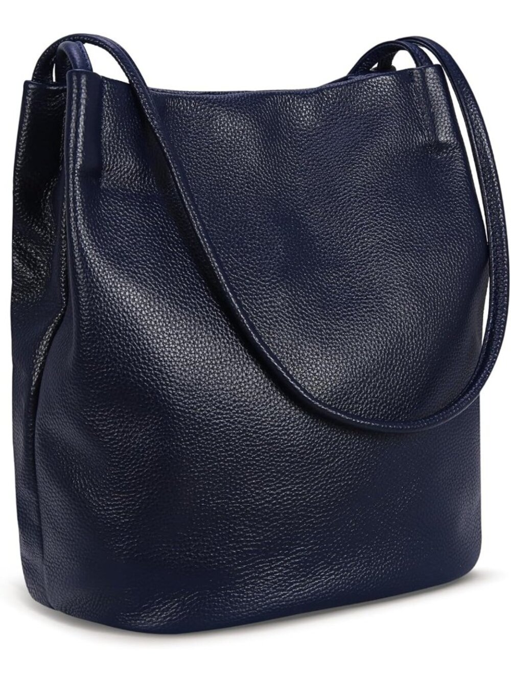 Soft Leather Tote Bucket Bag | Hobo Shoulder Purse | Stylish Handbag for Women
